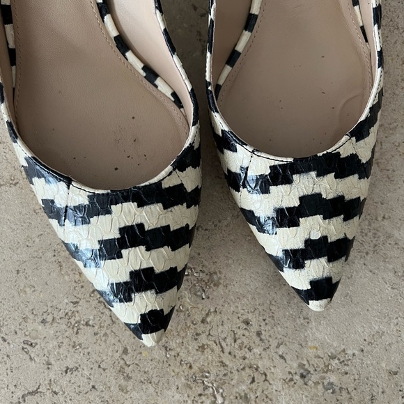 Via Spiga low kitten heel in black and white - Picture 6 of 14